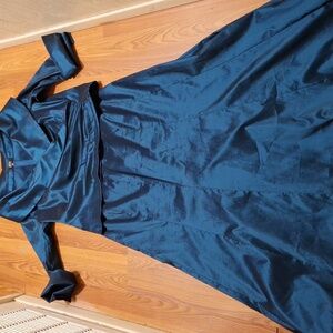 Tadashi Elegant Satin Ruched Dress